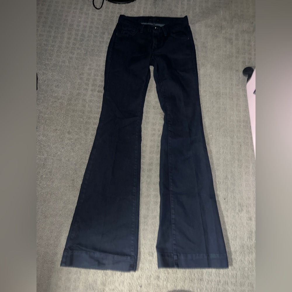 Dark blue flared jeans